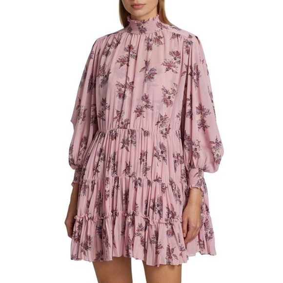 CINQ A SEPT Corrine Floral printed mini dress NEW! - Picture 1 of 7